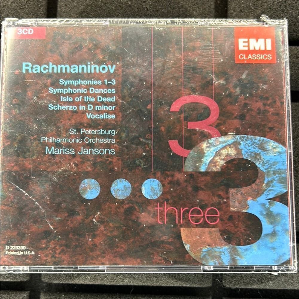 RACHMANINOV SYMPHONIES 1-3
MARISS JANSONS EMI classics  3CD 0108